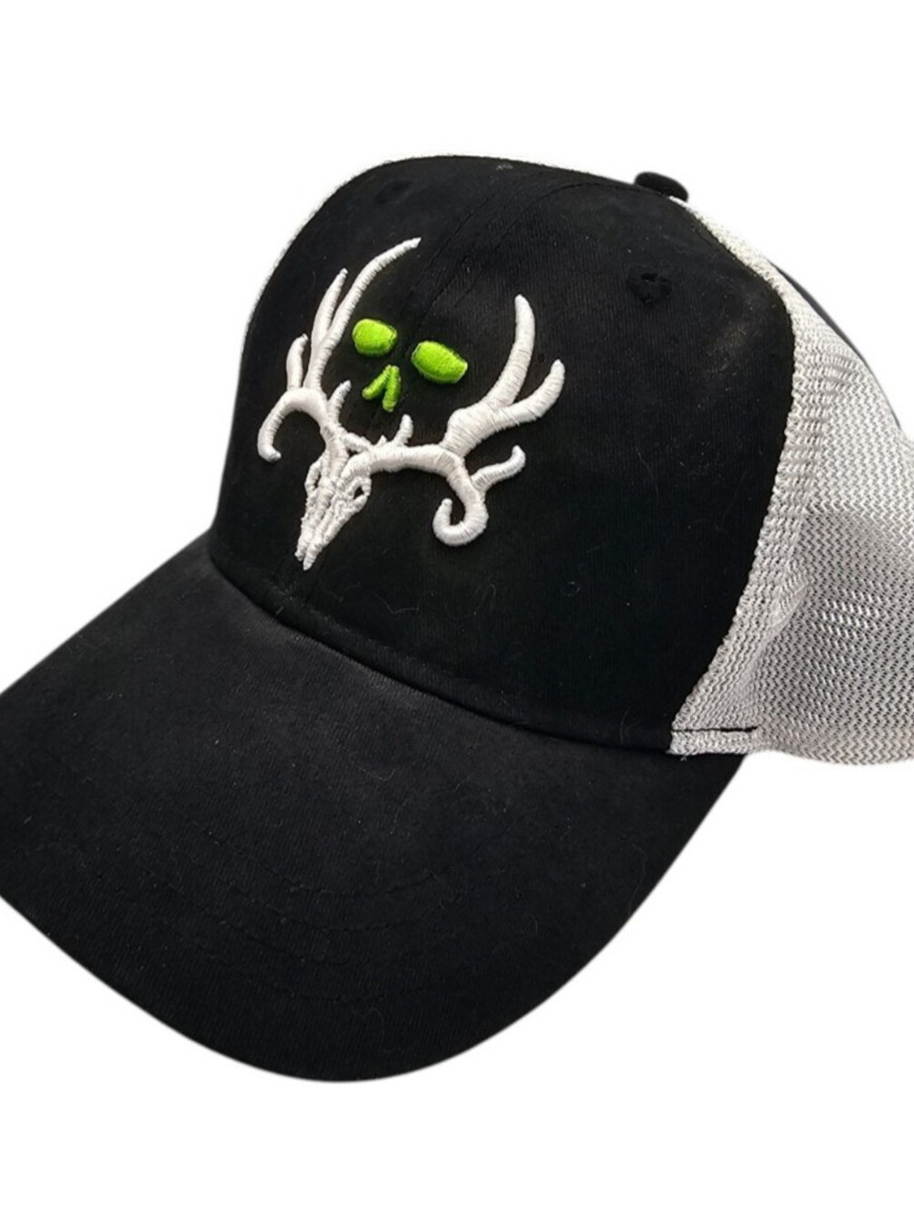 BONE COLLECTOR LOGO MESH TRUCKER SNAPBACK HAT CAP BLACK